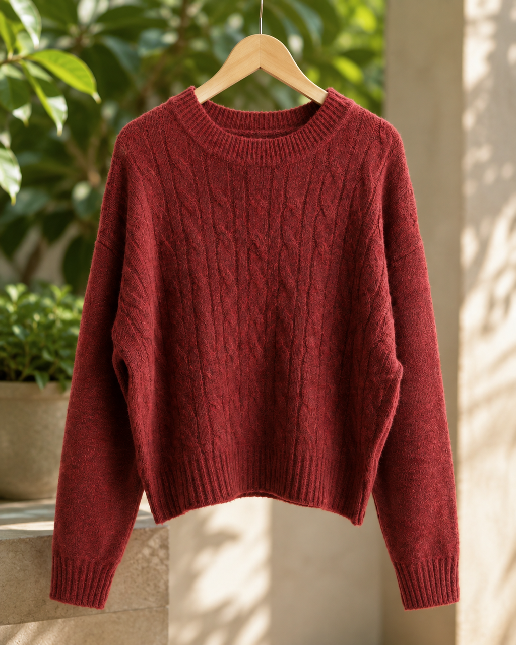 SWEATER TRENZAS  BURDEO