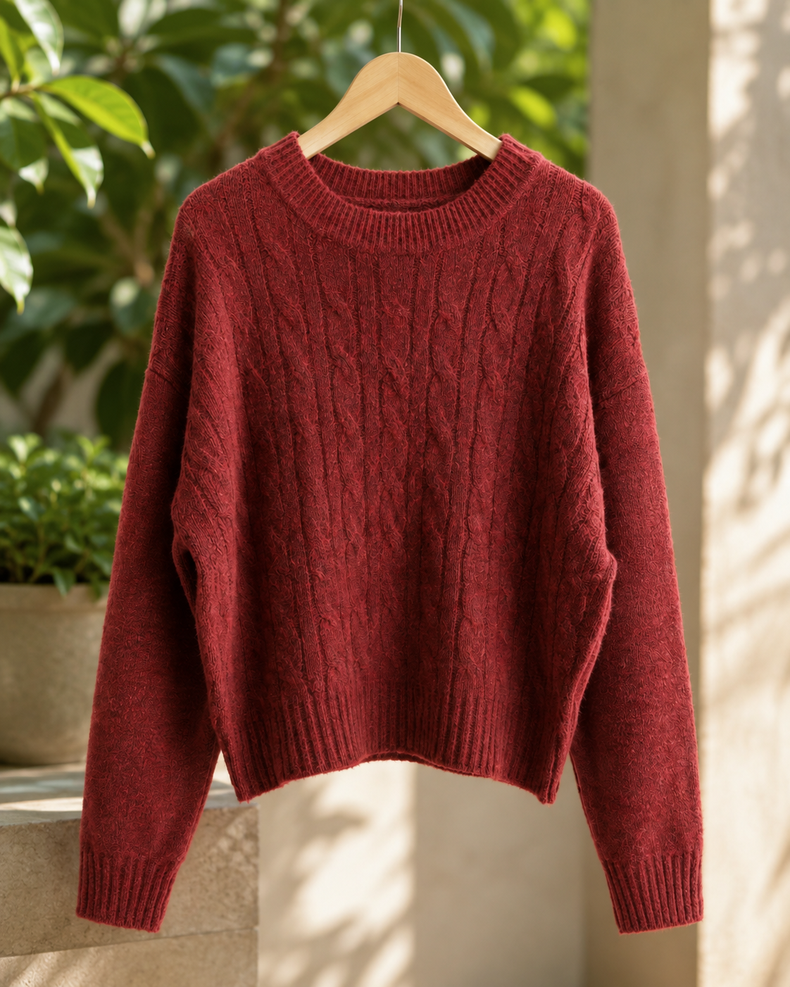 SWEATER TRENZAS  BURDEO