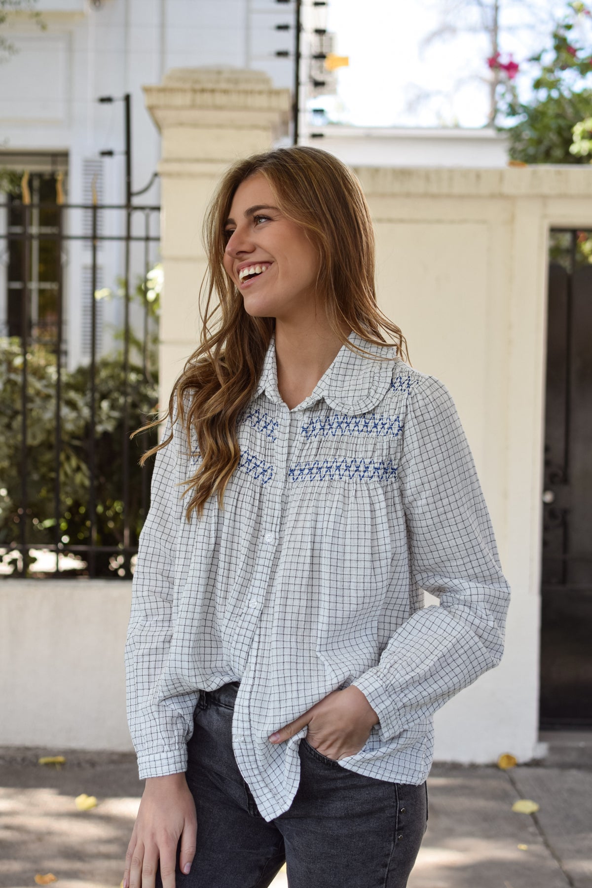 CAMISA WHITE BLUE - TU