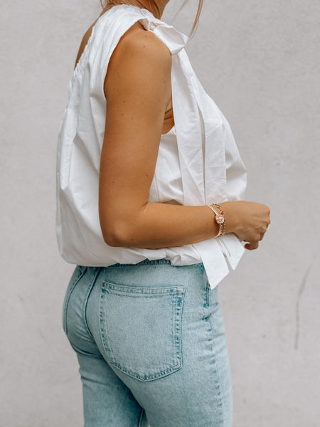 BLUSA GLOBO BLANCO